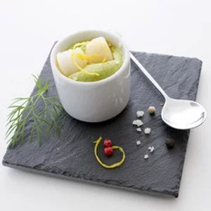Scallop Pear and Lemon Coulis